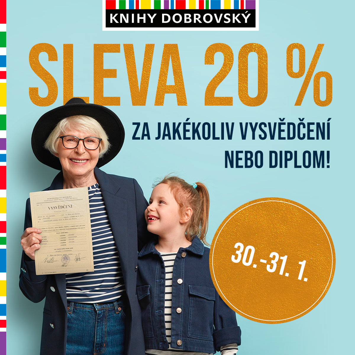 Slevička za vysvědčení? Jasně a hned 20 %