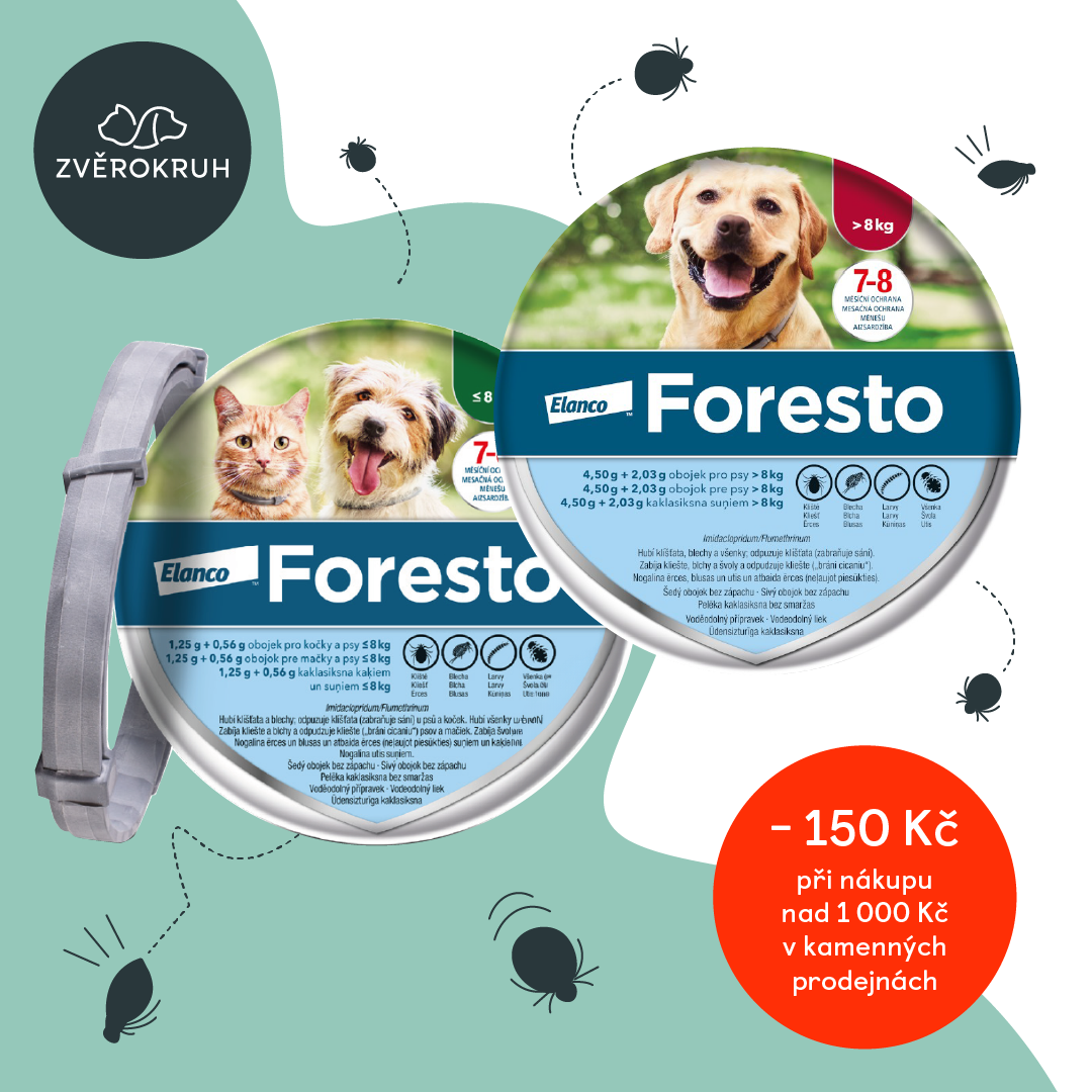 Protect your dog and cat from parasites with the FORESTO collar!