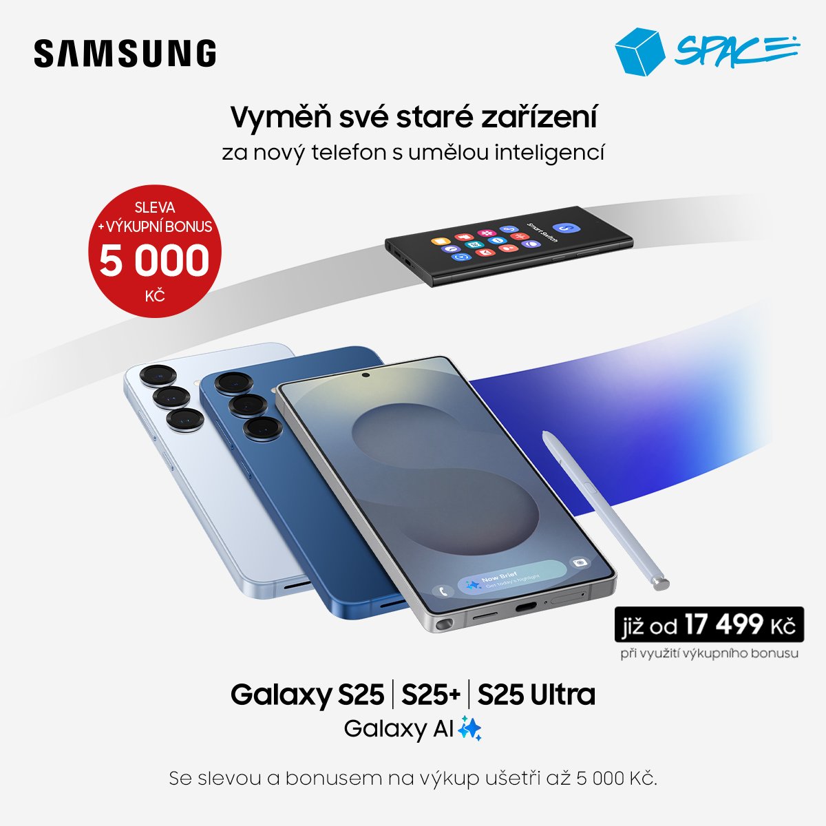 Обміняйте свій старий пристрій на новий і отримайте знижку до 5 000 чеських крон!