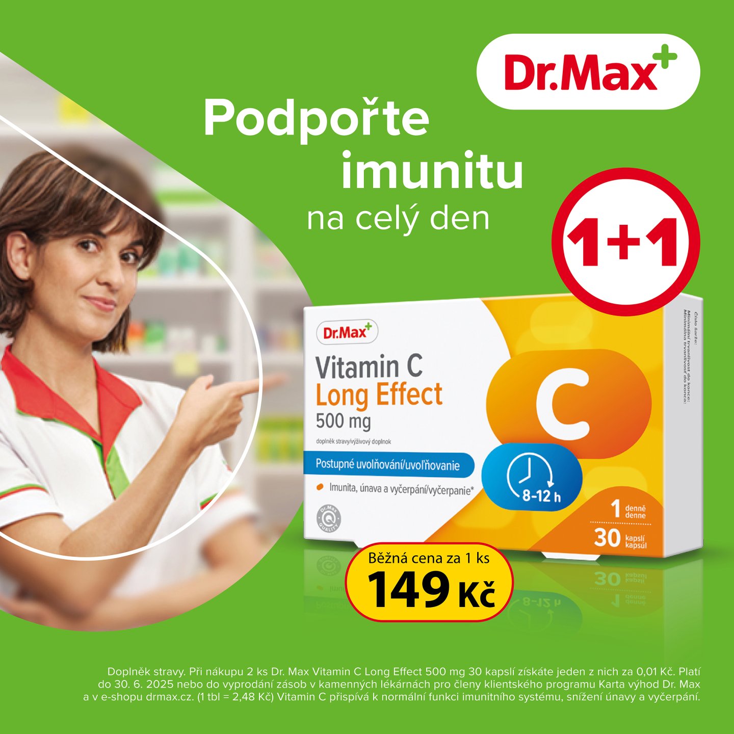 Unterstützen Sie Ihr Immunsystem mit Vitamin C Long Effect 1 plus 1 gratis 💪