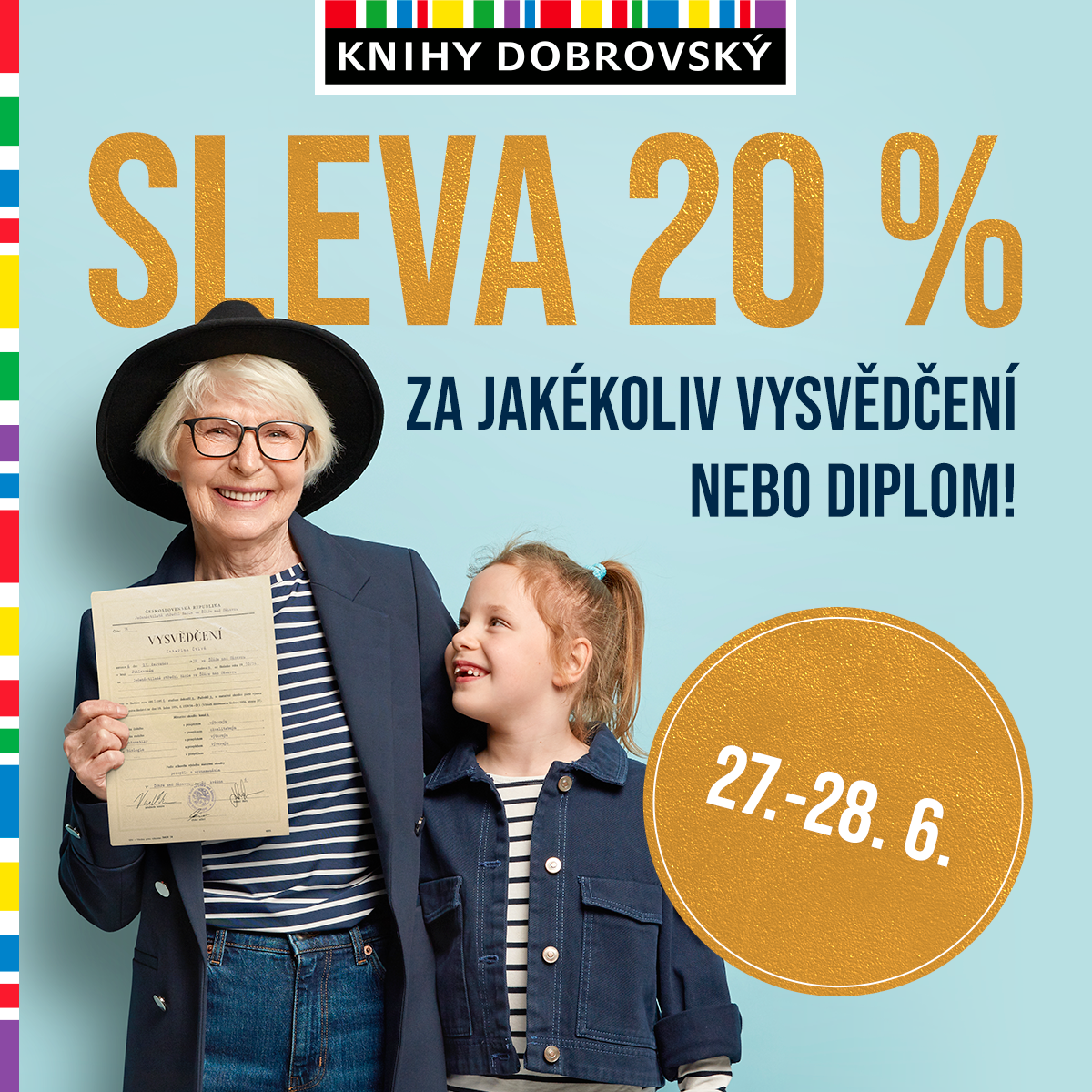 📜 Bring dein Zeugnis mit und erhalte 20% Rabatt bei KNIHY DOBROVSKÝ! 📕