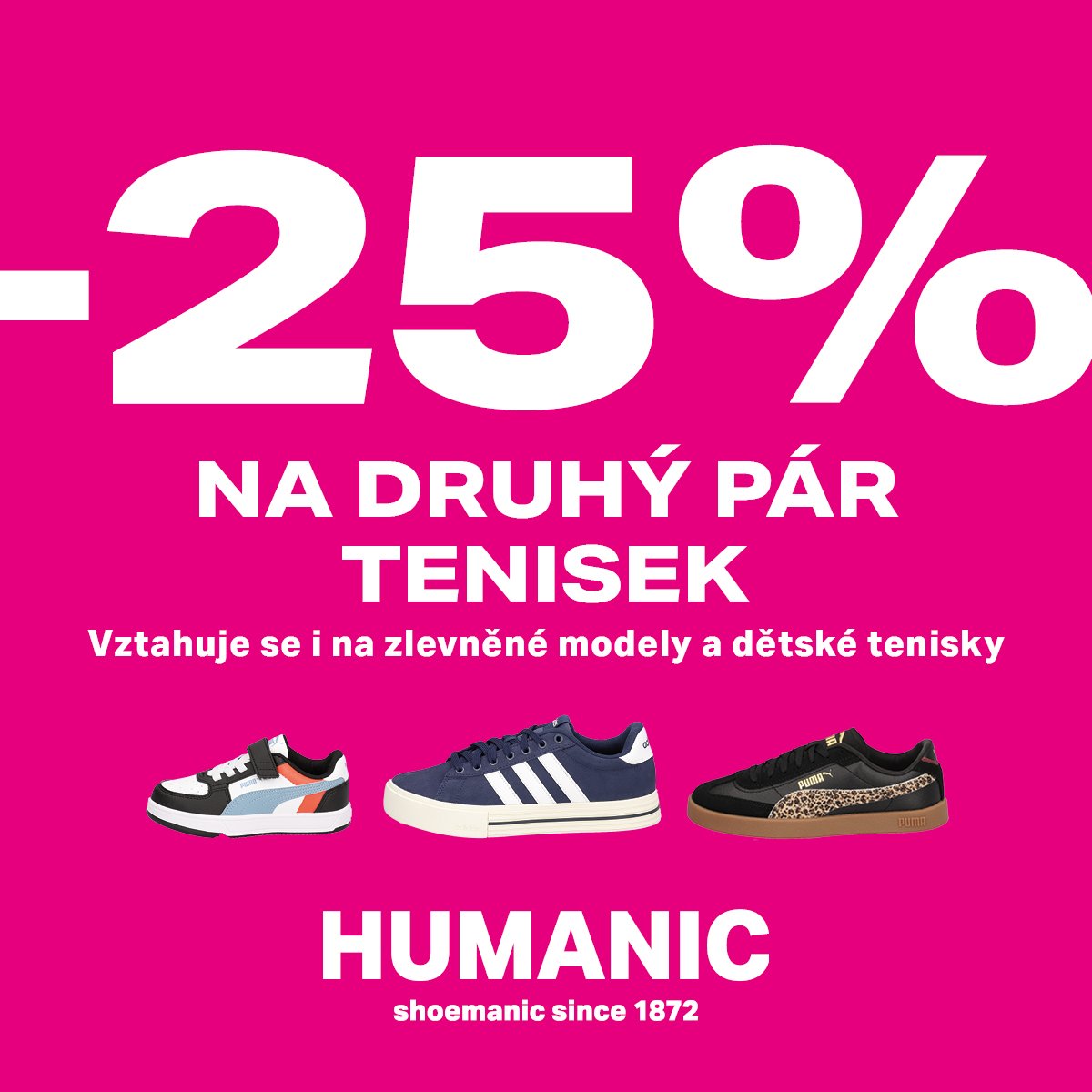 -25 % auf das zweite Paar Sneaker 👟