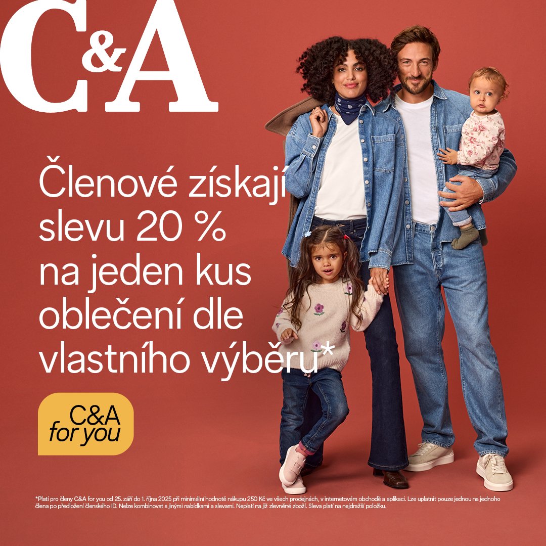 👖 20 % Rabatt bei C&A für Mitglieder des Treueprogramms!