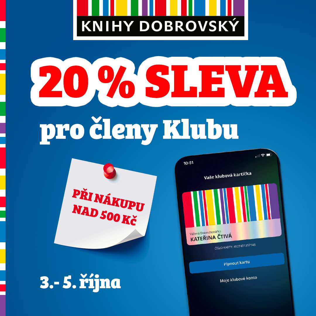 20 % Rabatt für Mitglieder des KNIHY DOBROVSKÝ Clubs