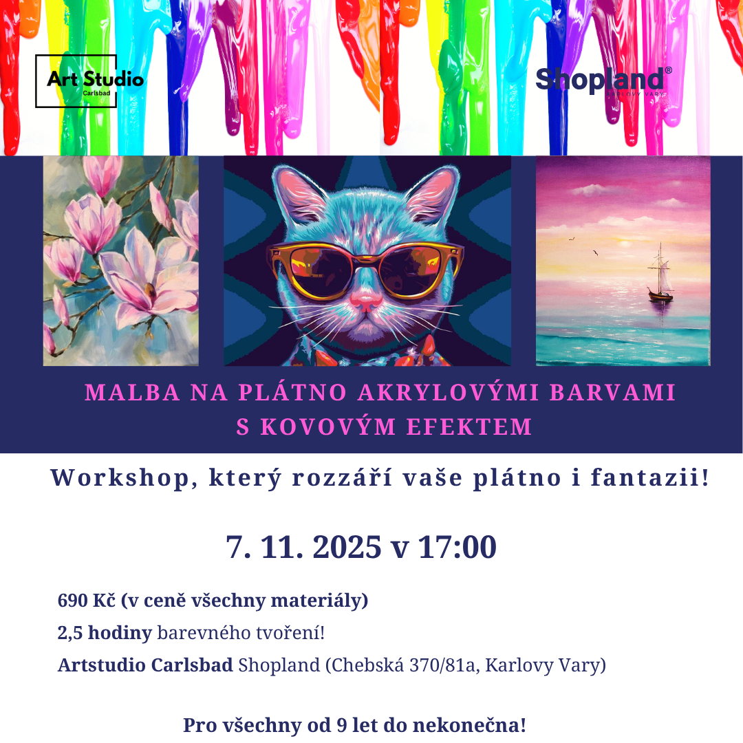 Живопис на полотні акриловими фарбами з металевим ефектом