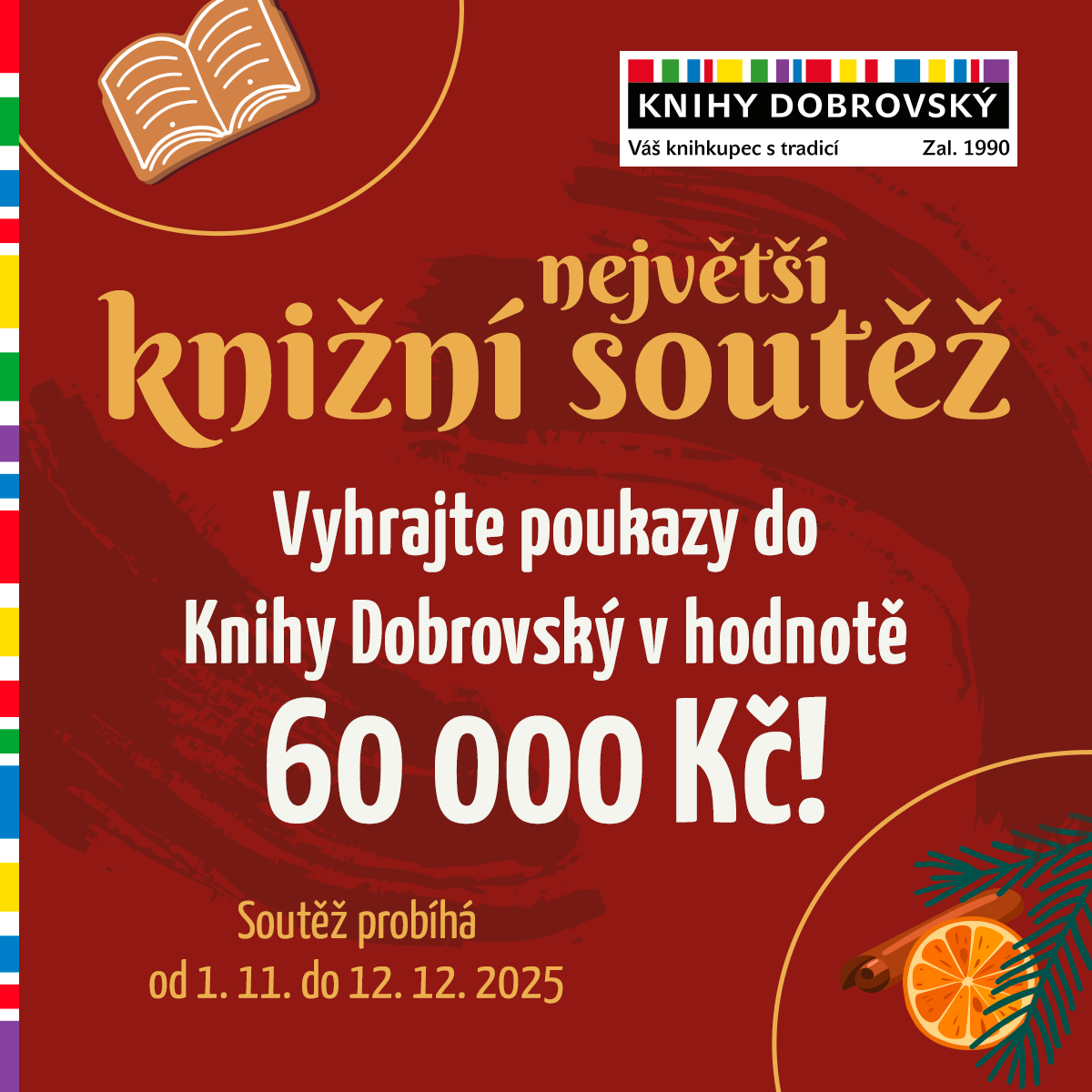 📚 Vyhrajte 60 000 Kč na nákup knih v Knihy Dobrovský! 🎉
