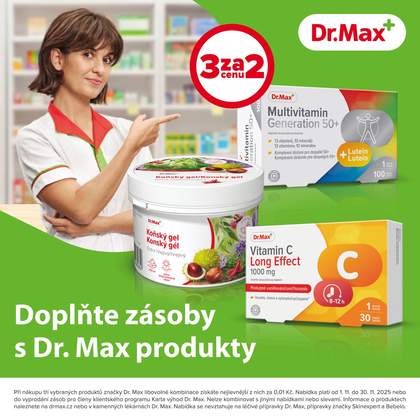 Dr. Max: Aktion 3 für 2 auf ausgewählte Eigenmarkenprodukte
