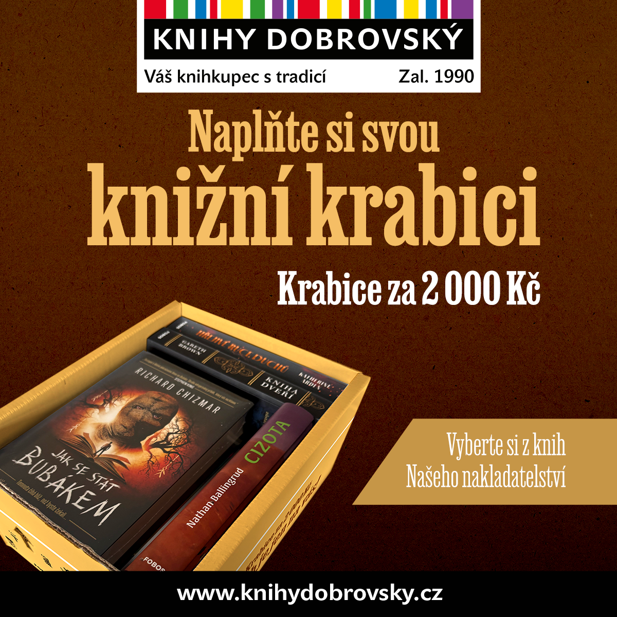 Полная коробка книг всего за 2 000 чешских крон!