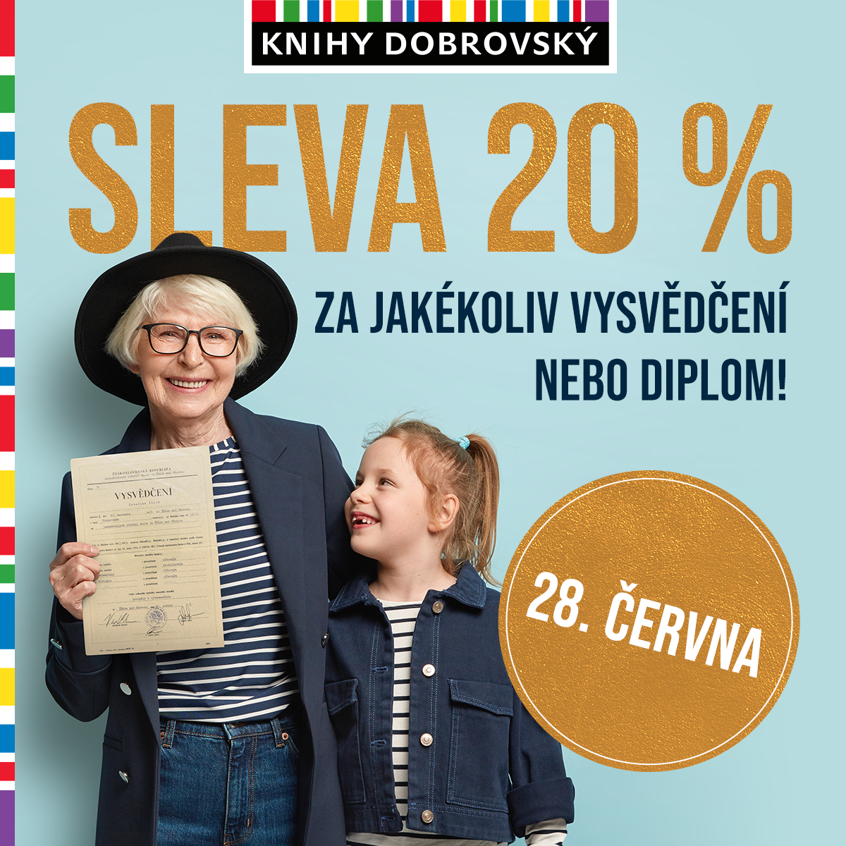 Slevička za vysvědčení? Jasně a hned 20 %.