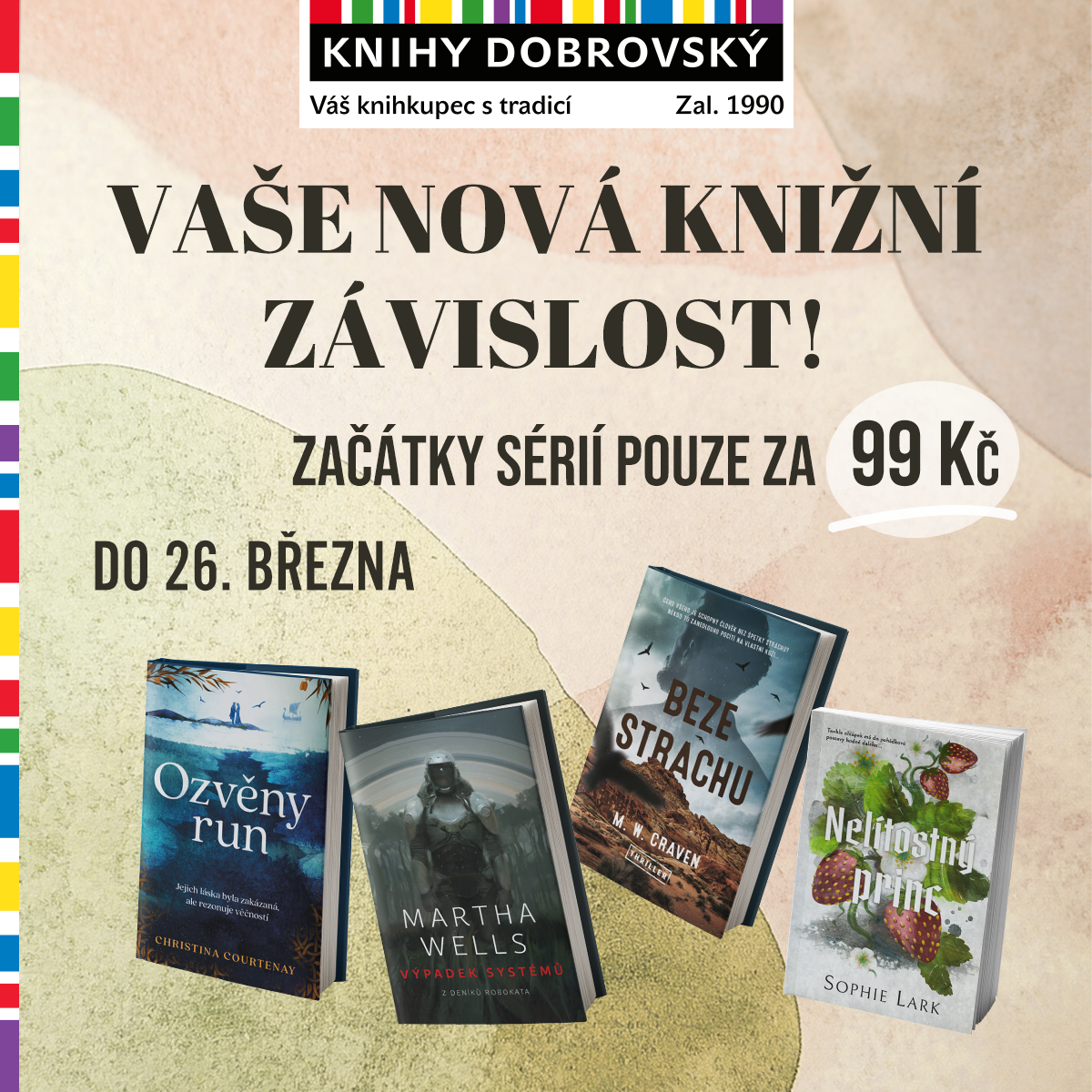 200 CZK discount on purchases at Knihy Dobrovský!