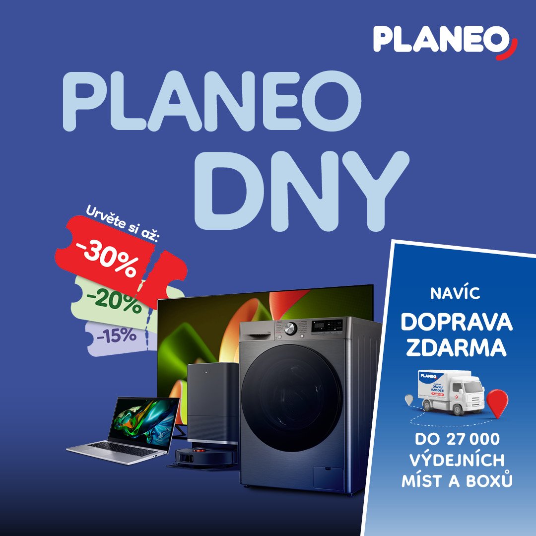 PLANEO DNY jsou tady – ušetřete až 30 %