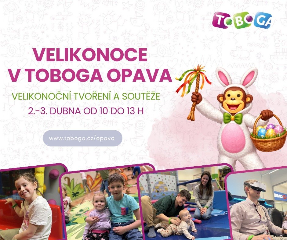 Velikonoční zábava pro děti v Toboga Opava