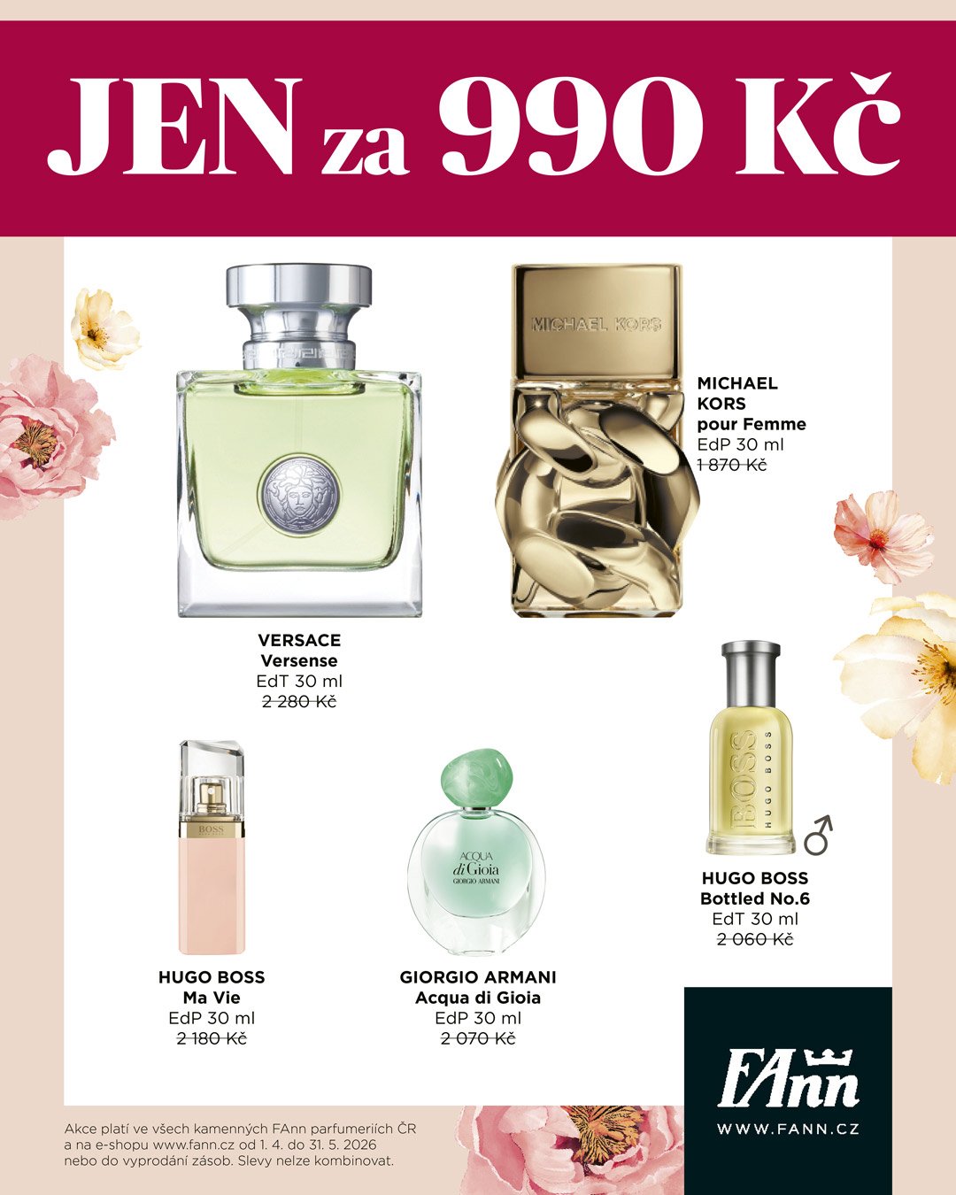 Vybrané vůně jen za 990 Kč