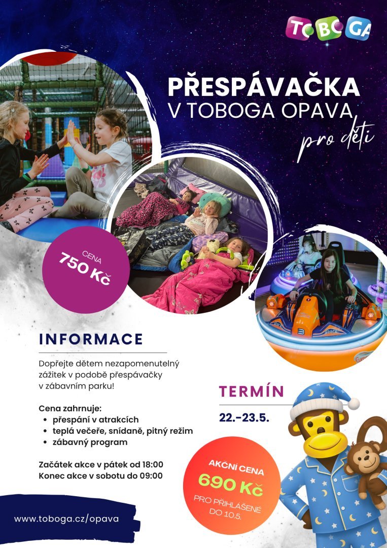Velké dobrodružství v TOBOGA Opava už brzy!