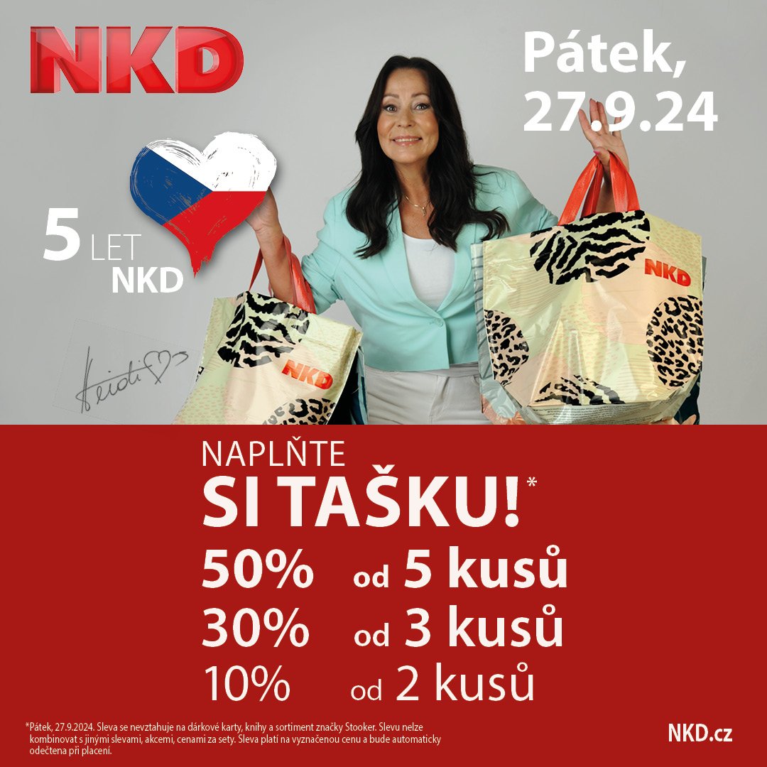 Special discount up to 50% only on Friday 27.9. in NKD!