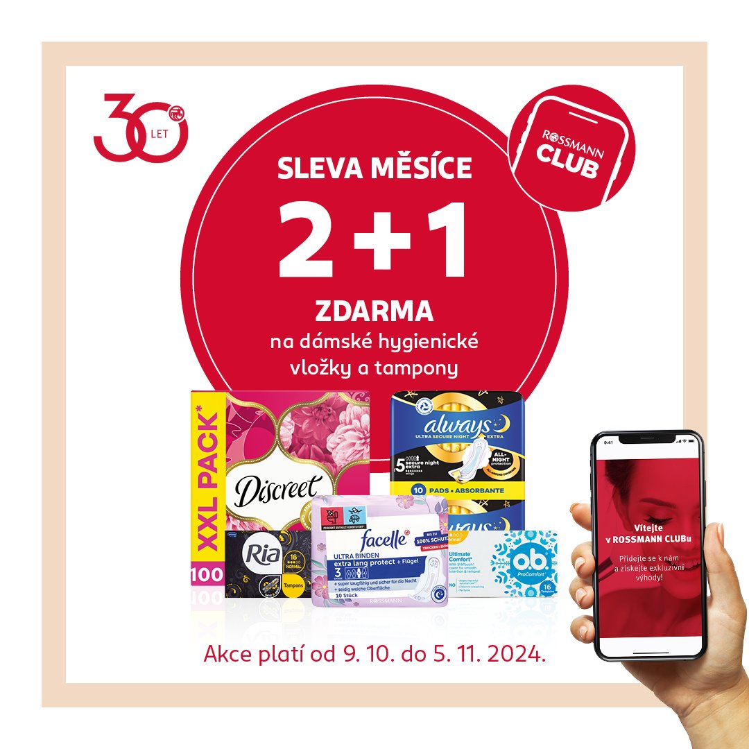 Sleva měsíce v ROSSMANN