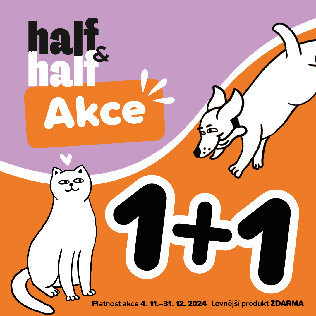 1+1 zdarma na značku Half&Half