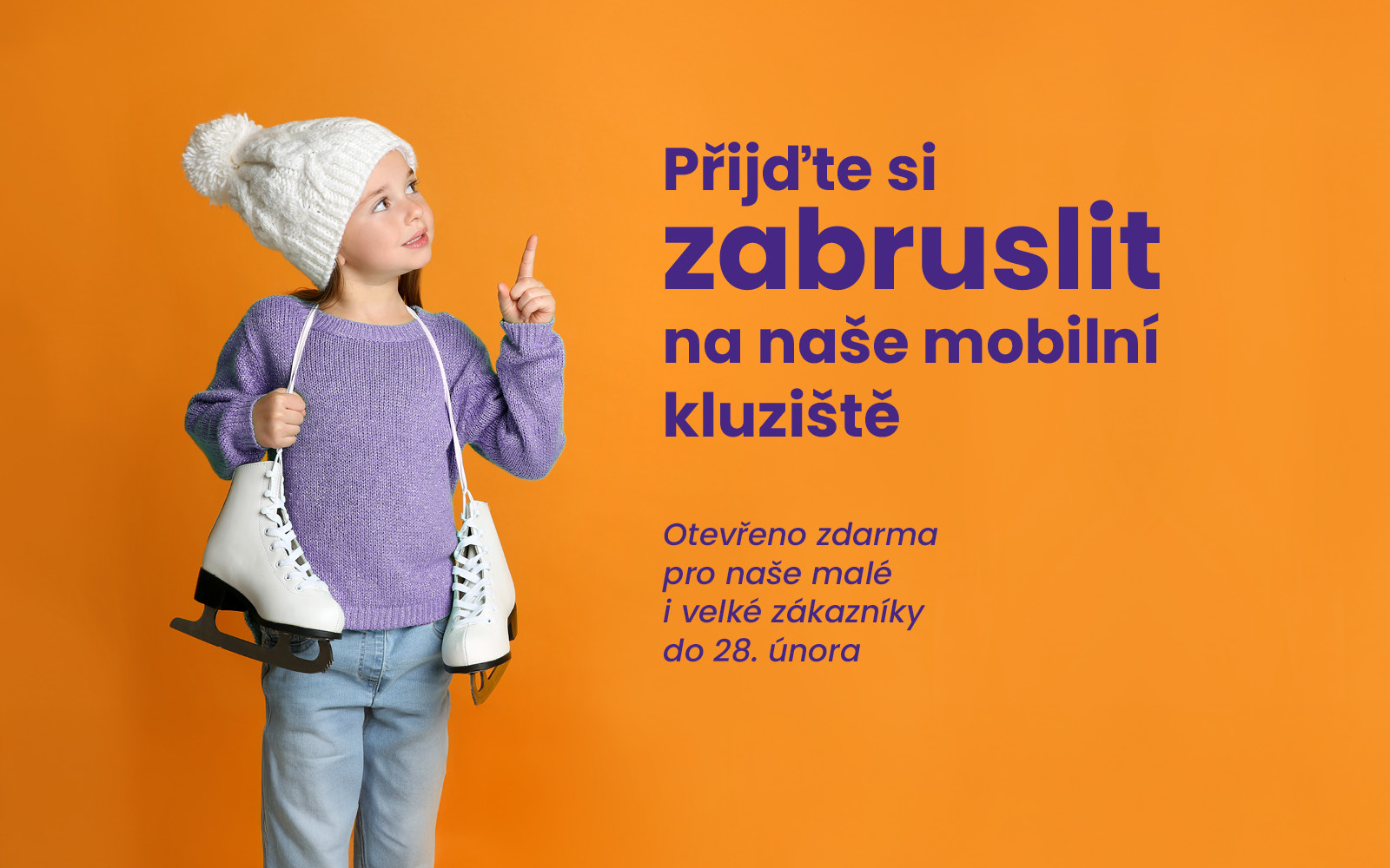 kluziště před obchodním centrem