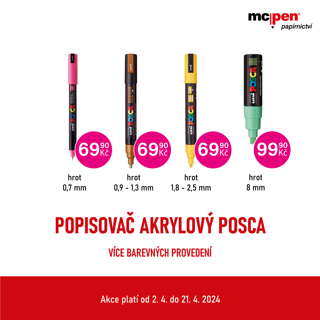 Posca acrylic markers at bargain prices.