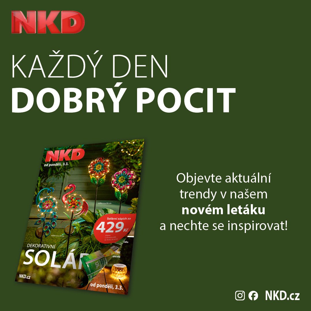 Leták s jarní inspirací v NKD