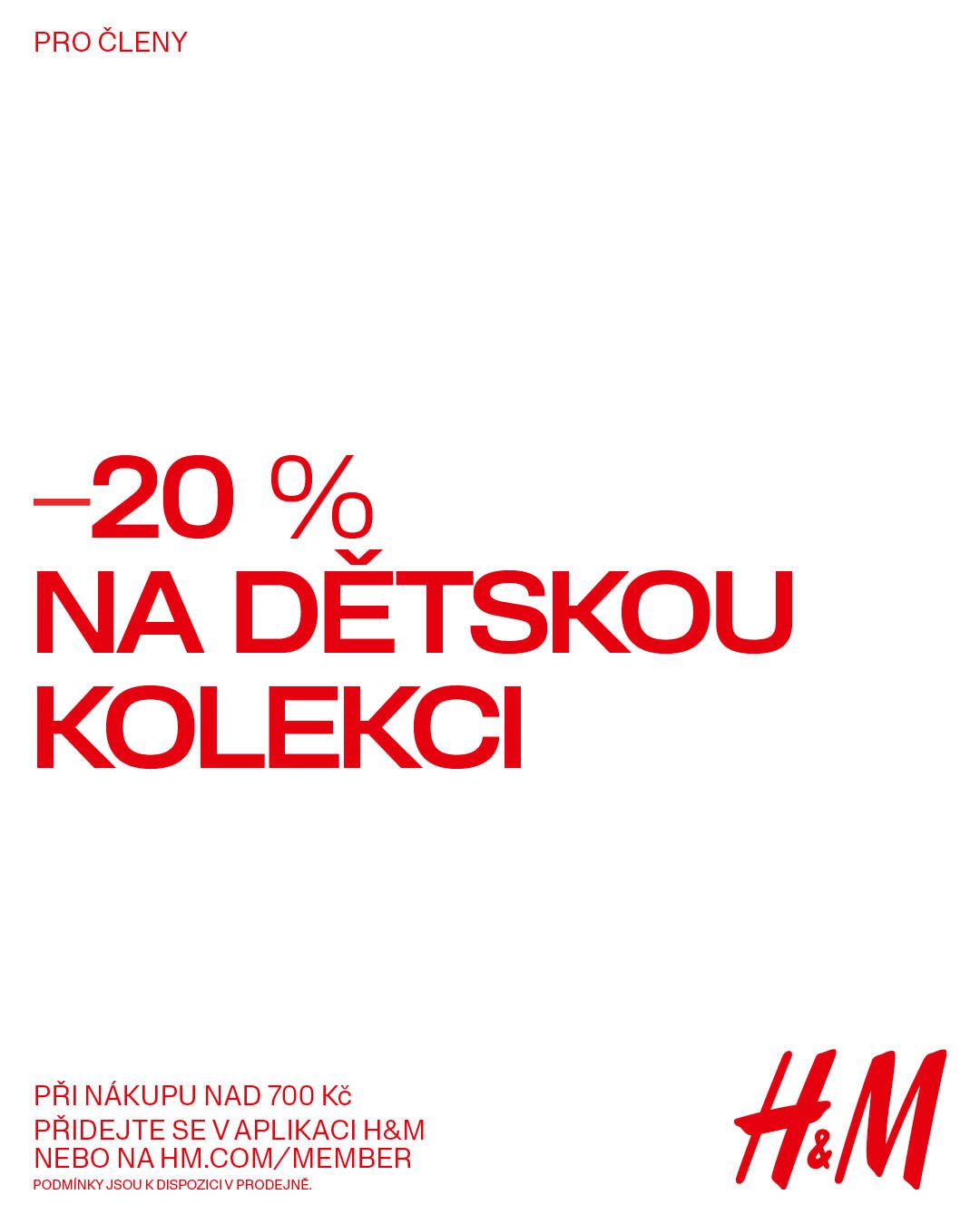 -20 % na dětskou kolekci H&M