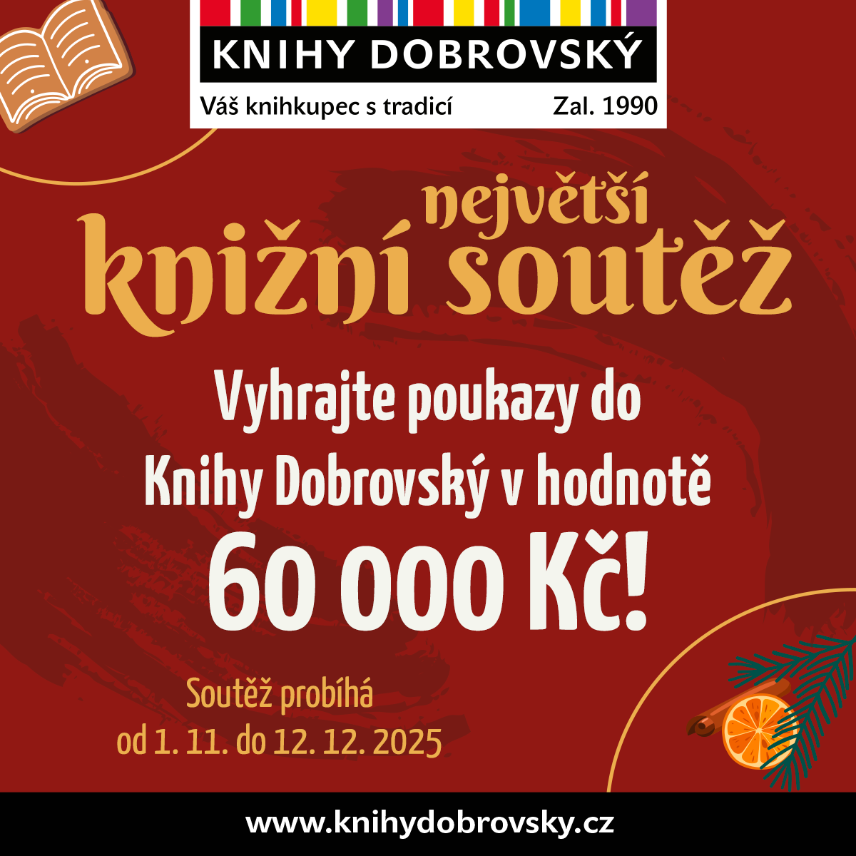 Největší knižní soutěž v Knihy Dobrovský!