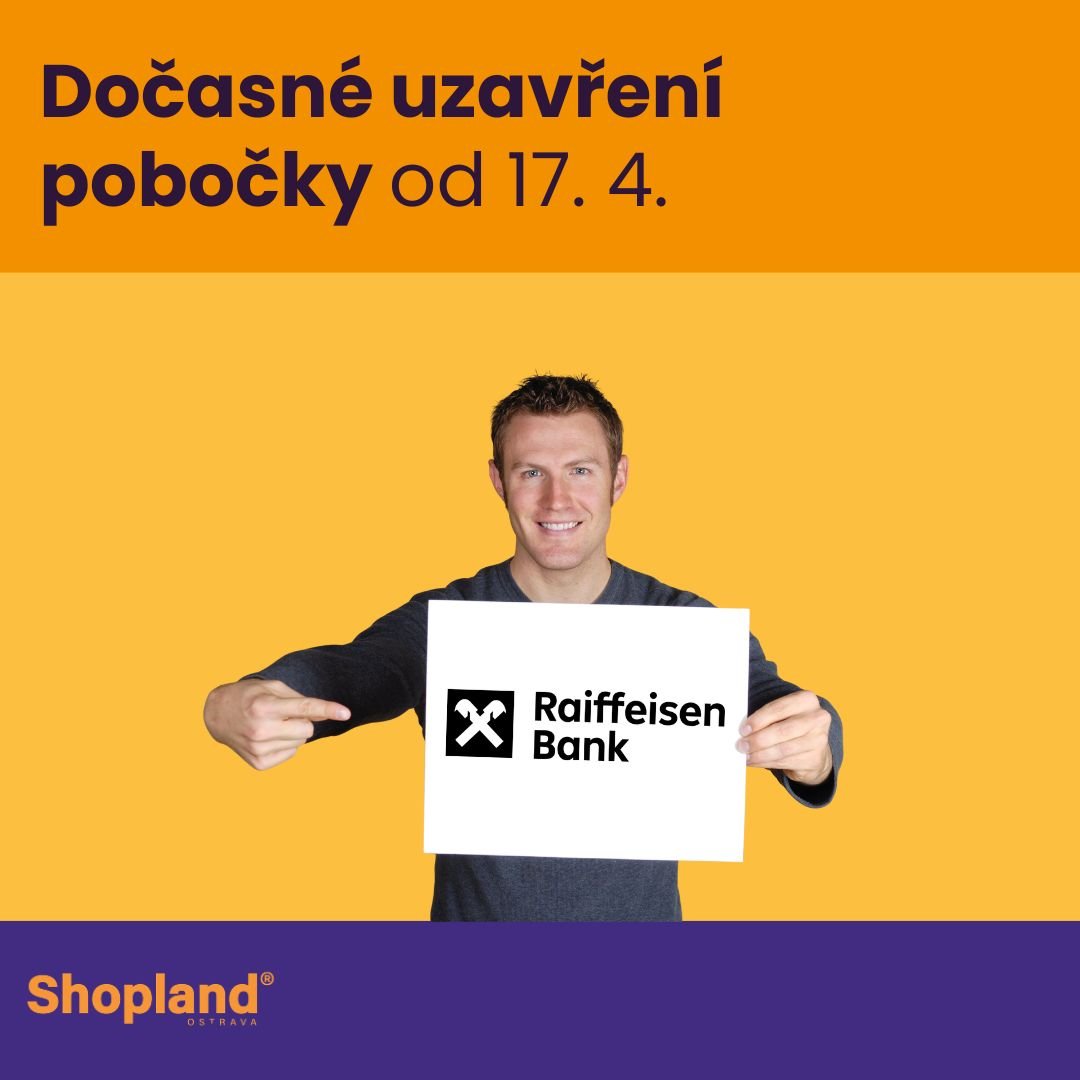 Temporary closure of the Raiffeisenbank branch