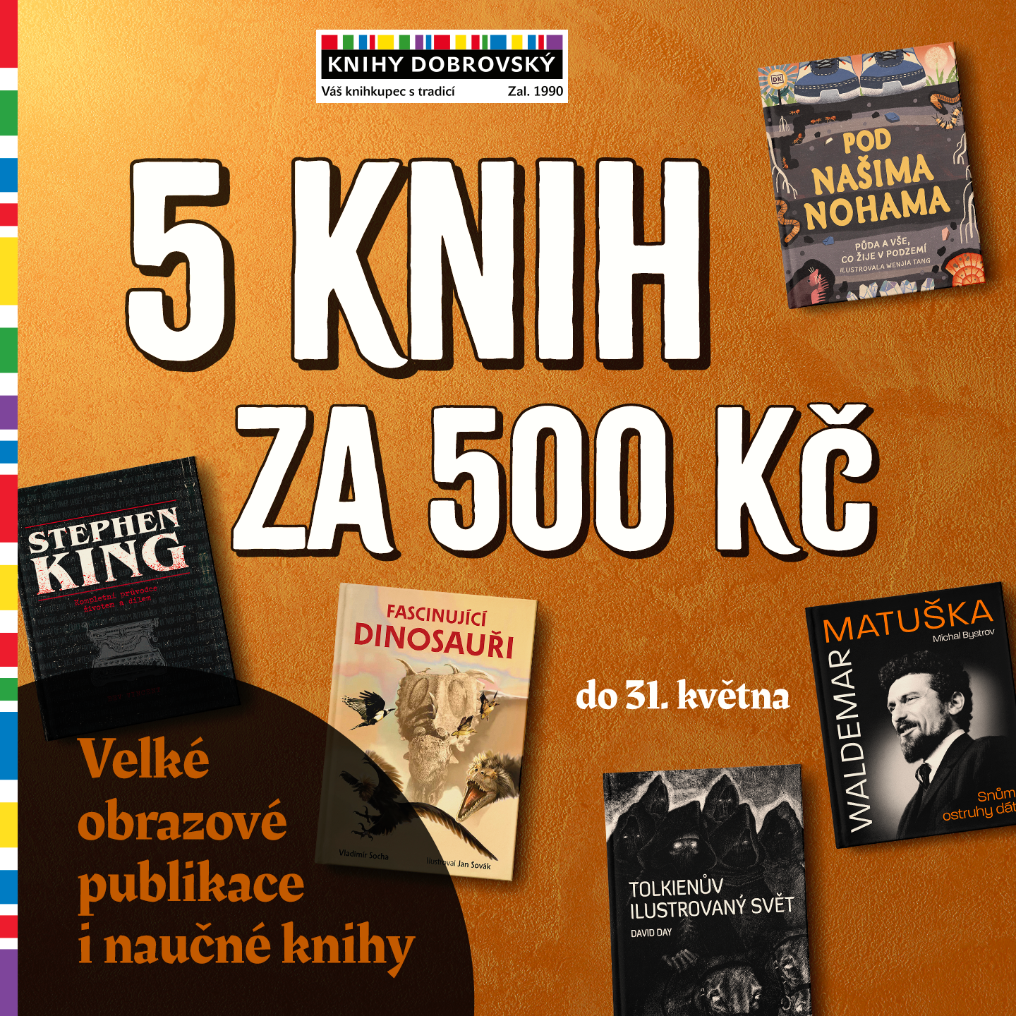 Velká knižní nadílka: 5 za 500 Kč